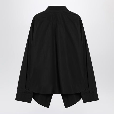 Balenciaga Balenciaga Asymmetrical black cotton shirt
