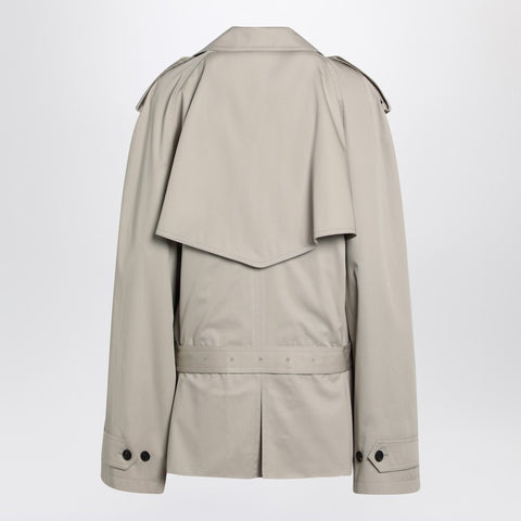 Balenciaga Balenciaga Beige cropped trench coat in cotton twill
