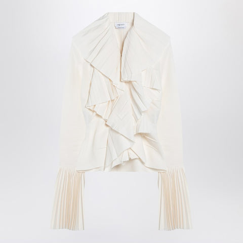 Alexander Mcqueen Alexander McQueen Ivory pleated blouse