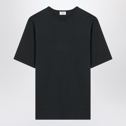 Saint Laurent Saint Laurent Black washed cotton T-shirt