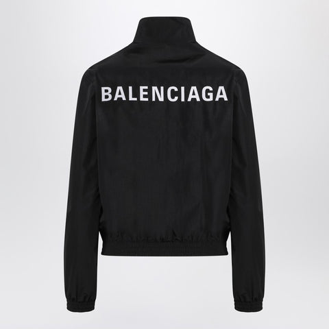 Balenciaga Balenciaga Black bomber jacket with zip and logo