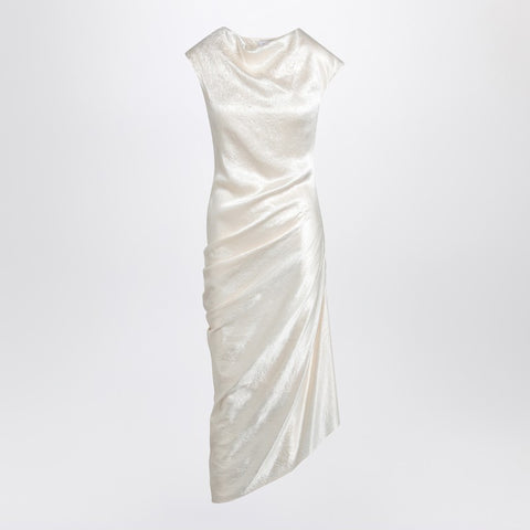 Alexander Mcqueen Alexander McQueen Ivory asymmetrical draped dress