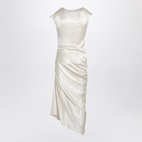 Alexander Mcqueen Alexander McQueen Ivory asymmetrical draped dress
