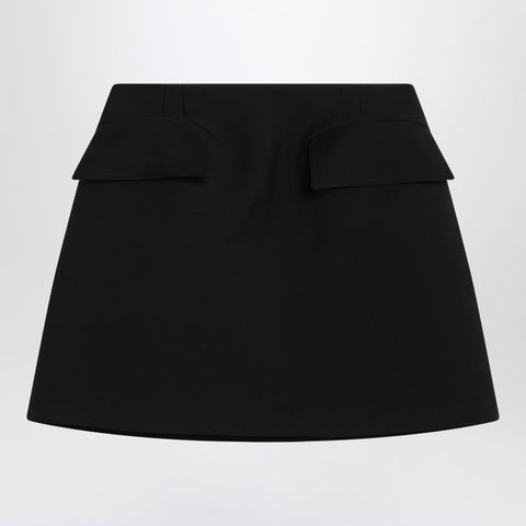 Alexander Mcqueen Alexander McQueen Black wool mini skirt