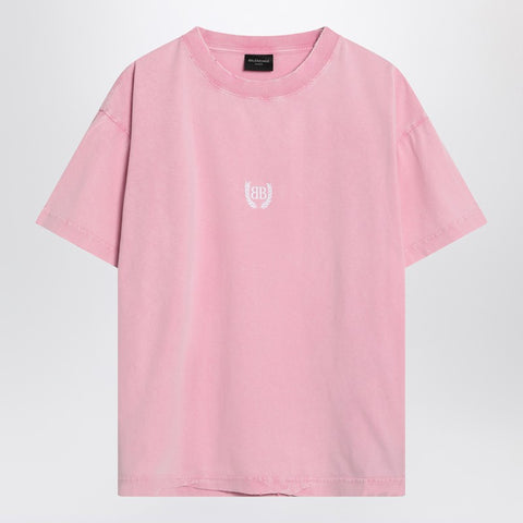 Balenciaga Balenciaga Laurel Classic pink boxy T-shirt