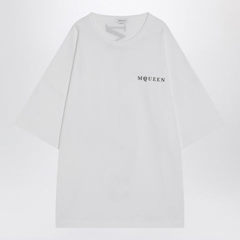Alexander Mcqueen Alexander McQueen White oversized t-shirt with logo