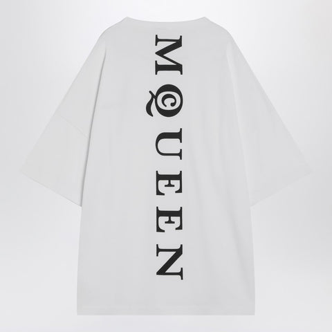 Alexander Mcqueen Alexander McQueen White oversized t-shirt with logo