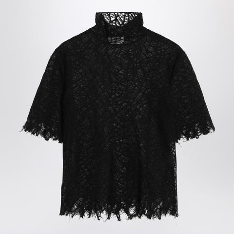 Alexander Mcqueen Alexander McQueen Black spiderweb lace top