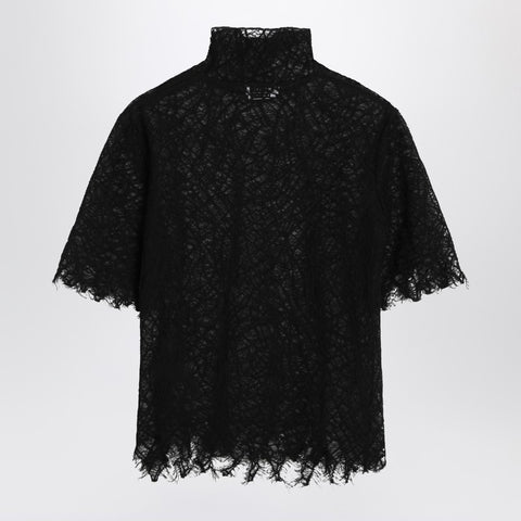 Alexander Mcqueen Alexander McQueen Black spiderweb lace top