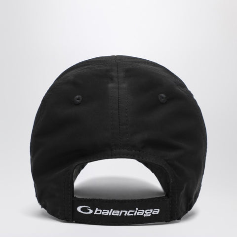 Balenciaga Balenciaga Black perforated spike hat