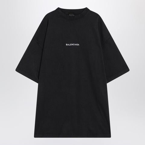 Balenciaga Balenciaga Faded black dry fleece Uniform Merch T-shirt