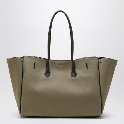 Balenciaga Balenciaga Carry All Bel Air Media bag in khaki canvas
