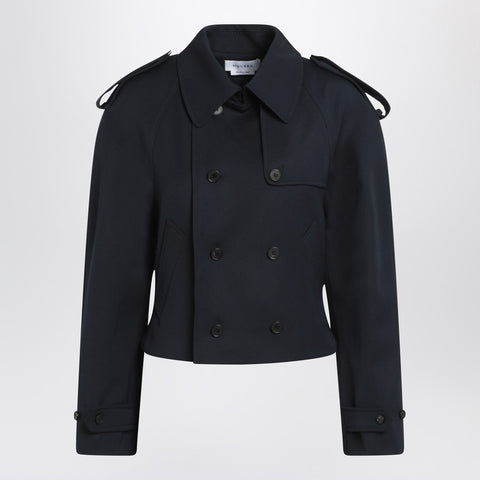 Alexander Mcqueen Alexander McQueen Short double-breasted navy blue jacket