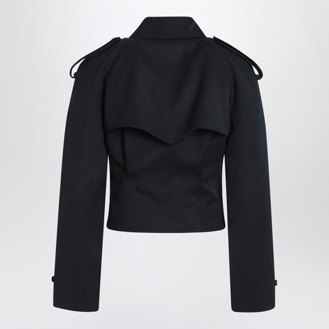 Alexander Mcqueen Alexander McQueen Short double-breasted navy blue jacket