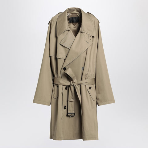 Balenciaga Balenciaga Beige double-breasted cotton trench coat