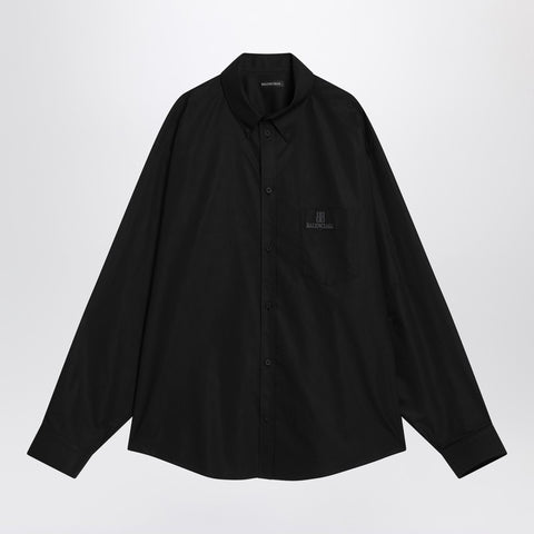 Balenciaga Balenciaga Black cotton shirt with logo