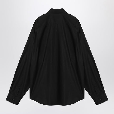 Balenciaga Balenciaga Black cotton shirt with logo