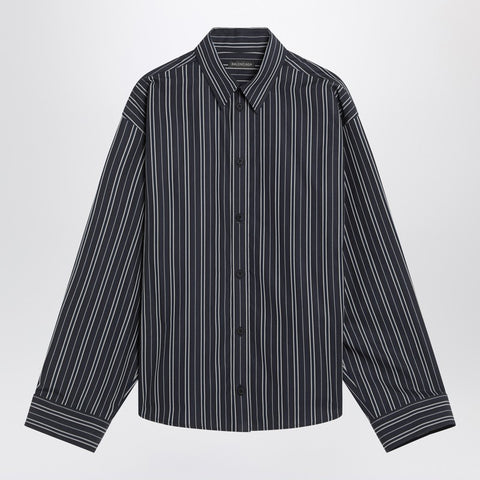 Balenciaga Balenciaga Navy blue striped cotton shirt