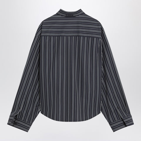 Balenciaga Balenciaga Navy blue striped cotton shirt