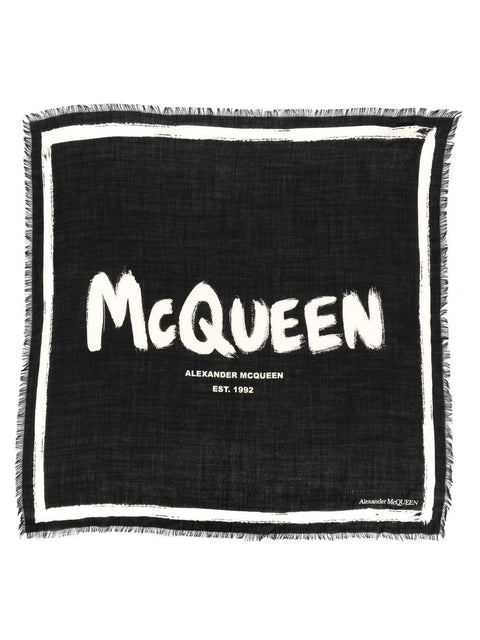 Alexander Mcqueen Alexander McQueen Scarfs Black