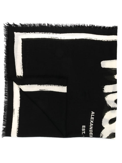 Alexander Mcqueen Alexander McQueen Scarfs Black