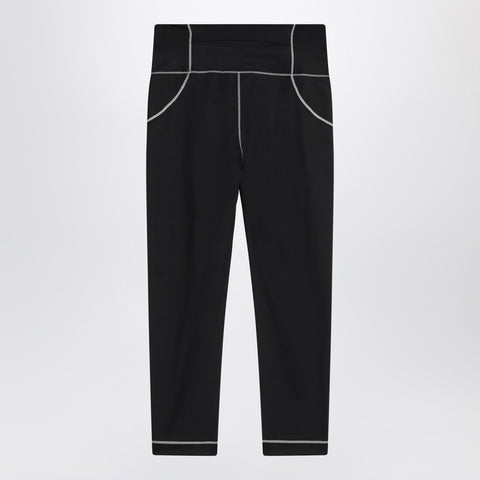 Moncler Grenoble Moncler Grenoble Black leggings in stretch nylon blend
