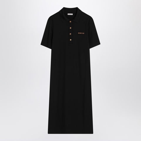 Moncler Moncler Black polo dress with logo