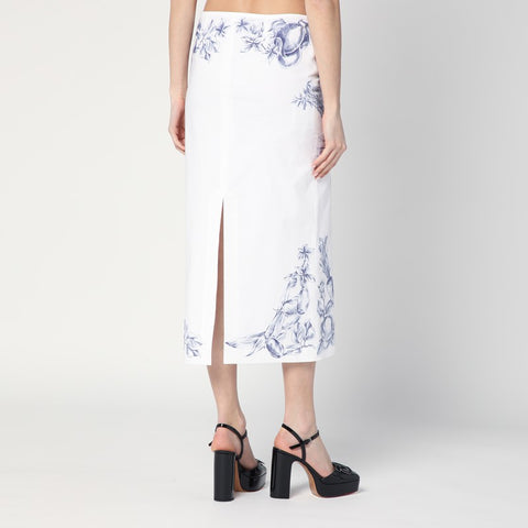 Moschino Moschino Longuette skirt with Olivia print