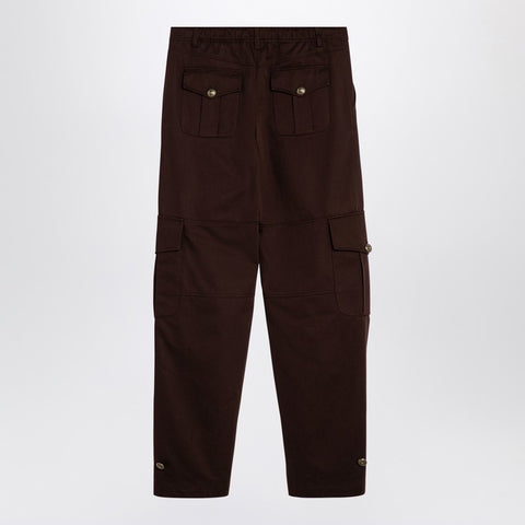 Moschino Moschino Brown wide cargo trousers