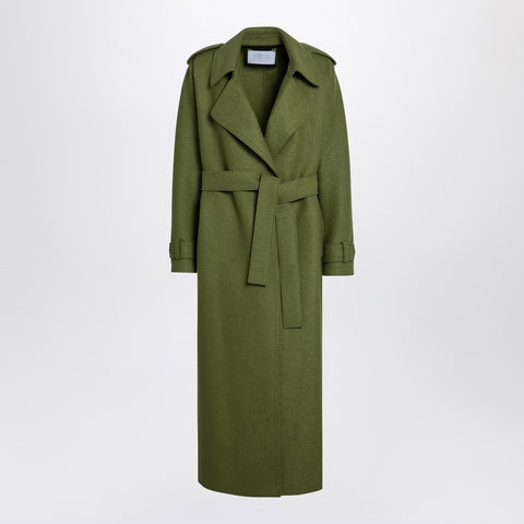 Harris Wharf London Harris Wharf London Green wool coat with belt