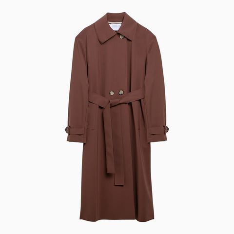 Harris Wharf London Harris Wharf London Trench-coat marron à double boutonnage avec ceinture