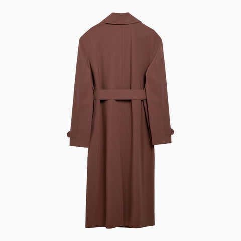 Harris Wharf London Harris Wharf London Trench-coat marron à double boutonnage avec ceinture