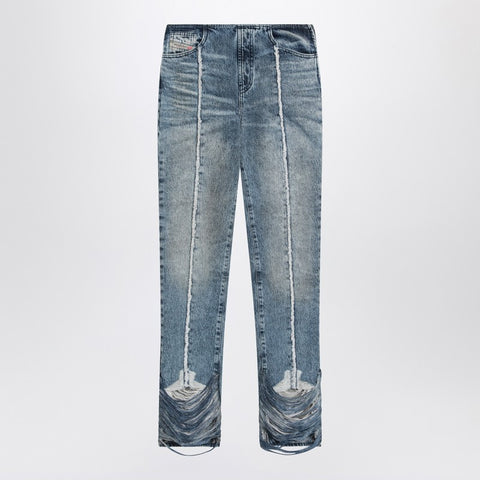 Diesel Diesel Bootcut jeans D-Ginna blue washed effect