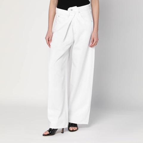 Agolde AGOLDE Wide Vana Fold white jeans