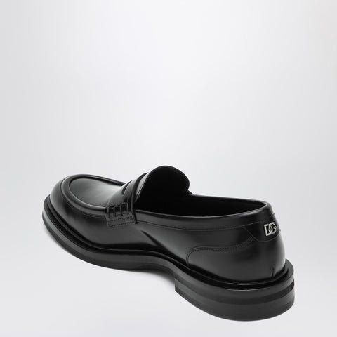 Dolce & Gabbana Dolce & Gabbana Dolce&Gabbana Black brushed leather loafer