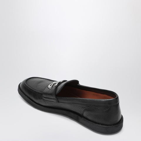 Dolce & Gabbana Dolce & Gabbana Dolce&Gabbana Black leather loafers with DG logo