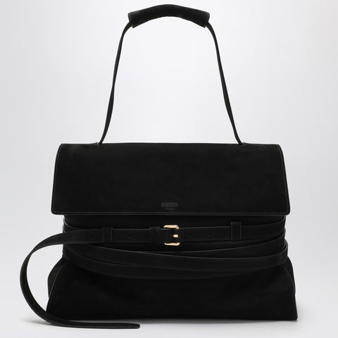 Moschino Moschino Small black suede shoulder bag