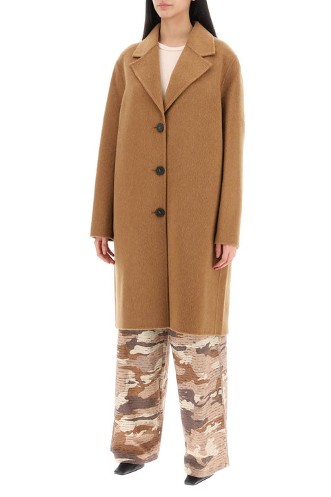 Acne Studios Acne Studios midi wool and alpaca coat