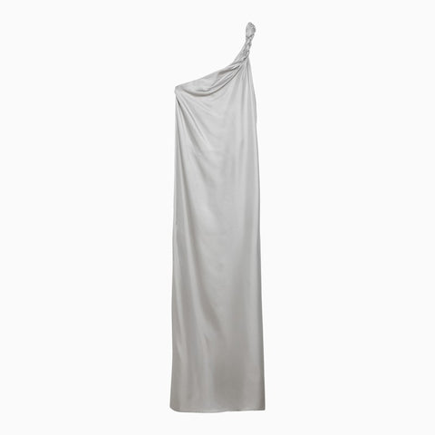 Loulou Studio Loulou Studio Adela silver grey silk long dress