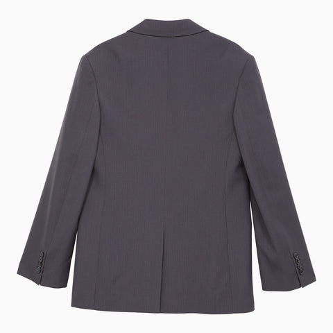 Acne Studios Acne Studios Blue single-breasted jacket in wool blend