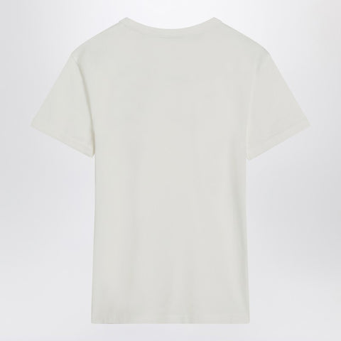 Acne Studios Acne Studios White cotton T-shirt with logo