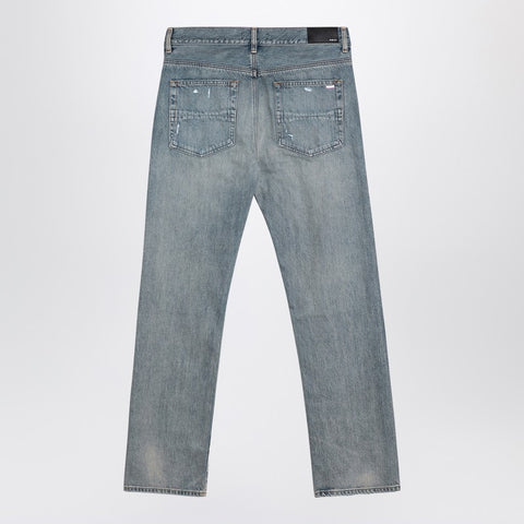 Amiri AMIRI Straight jeans with rips Antique Indigo