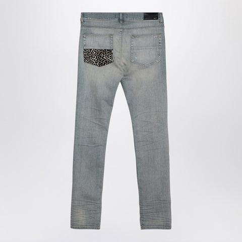 Amiri AMIRI Leopard Jeans MX1 antique indigo