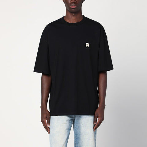Amiri AMIRI Black cotton T-shirt with logo patch