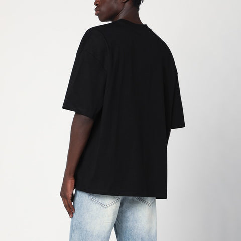 Amiri AMIRI Black cotton T-shirt with logo patch