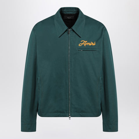 Amiri AMIRI Green zipped jacket with logo