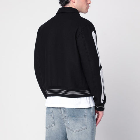 Amiri AMIRI Black wool blend jacket with logo