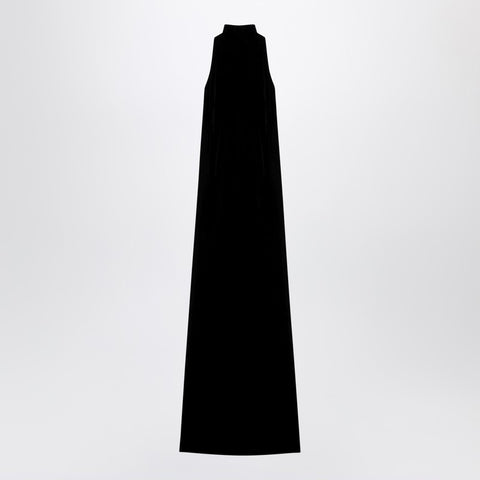 Max Mara Pianoforte Max Mara Pianoforte Black satin velvet long dress