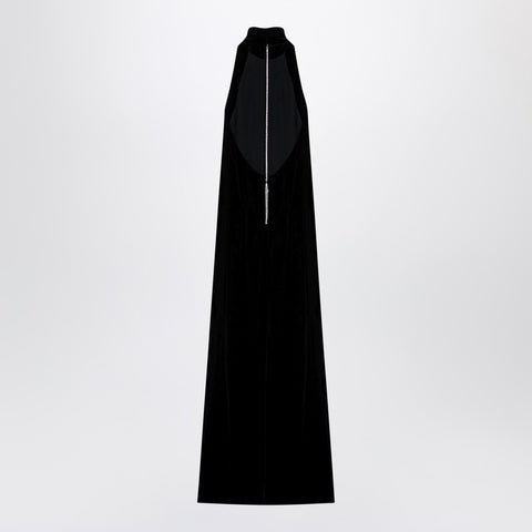 Max Mara Pianoforte Max Mara Pianoforte Black satin velvet long dress
