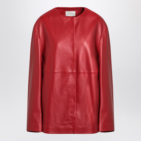 Loulou Studio Loulou Studio Red Atalia leather jacket